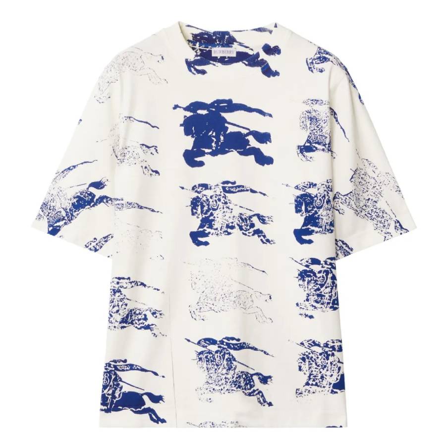Burberry All Over EKD Print T-Shirt