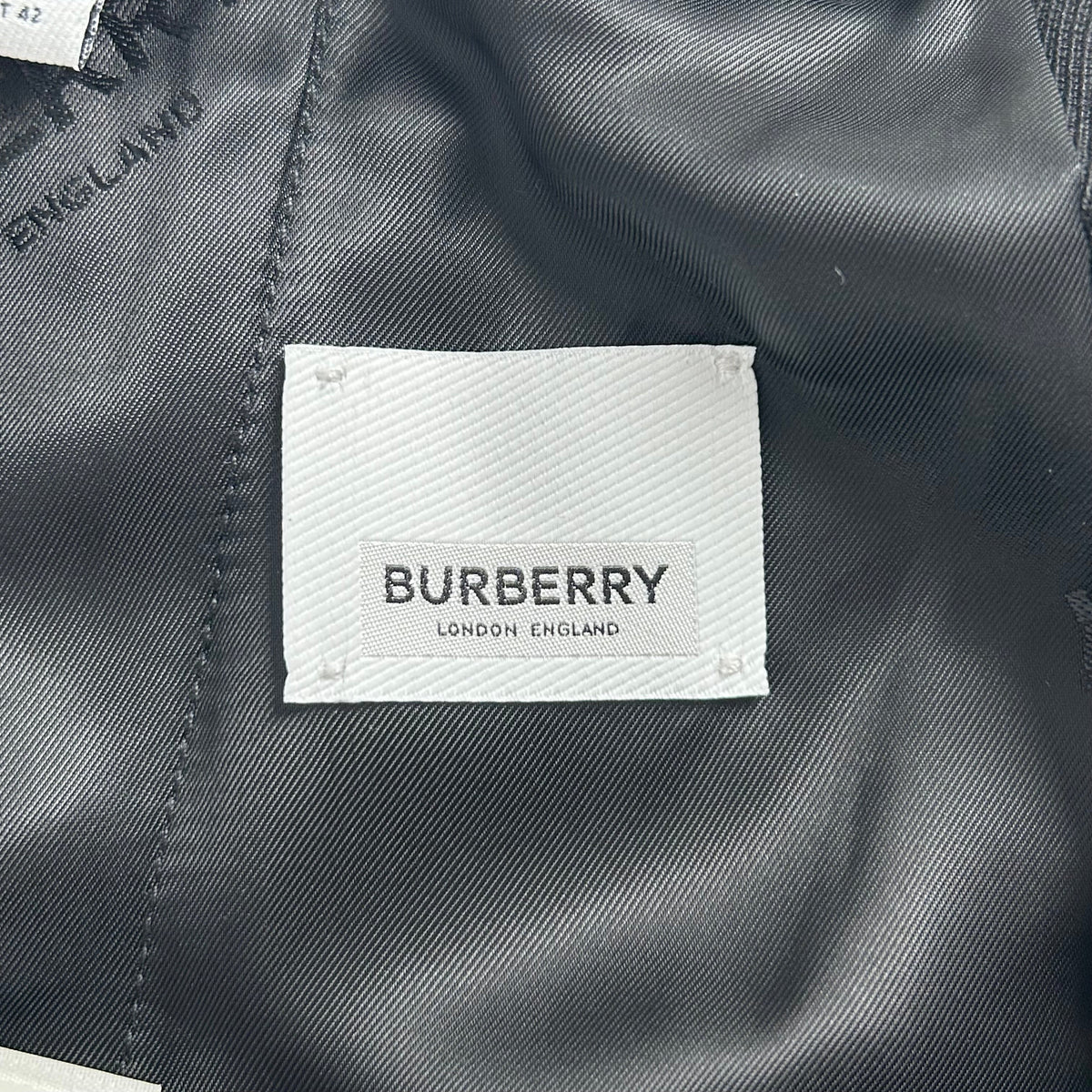BURBERRY LONDON/Slacks/8/Cotton/BLK/SLIT IN FRONT OF LEGS