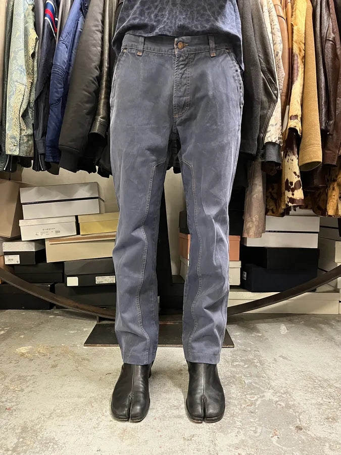 2000s Burberry Navy Light Worker Pants