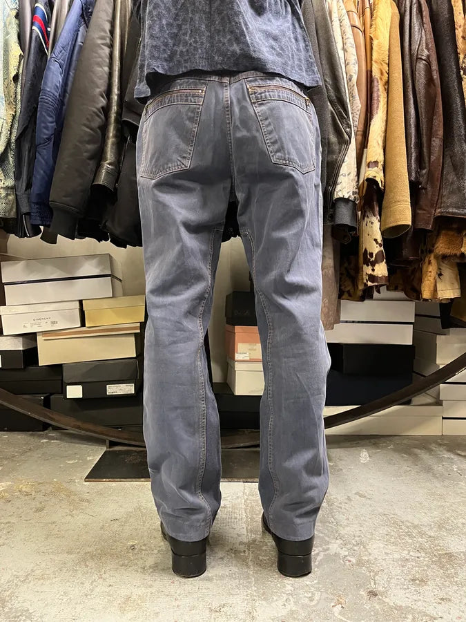 2000s Burberry Navy Light Worker Pants