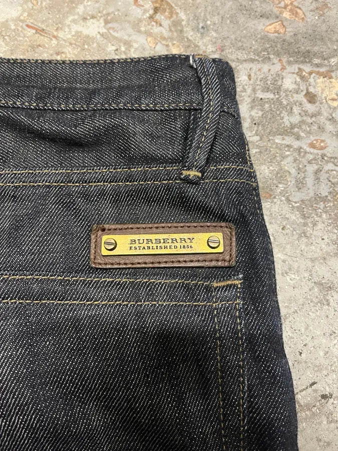 2000s Burberry Raw Denim Jeans