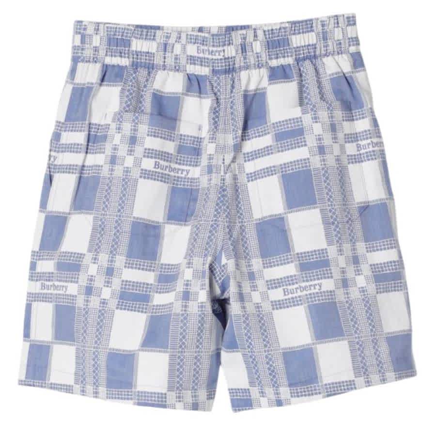 Burberry Kids Logo Check Jacquard Shorts