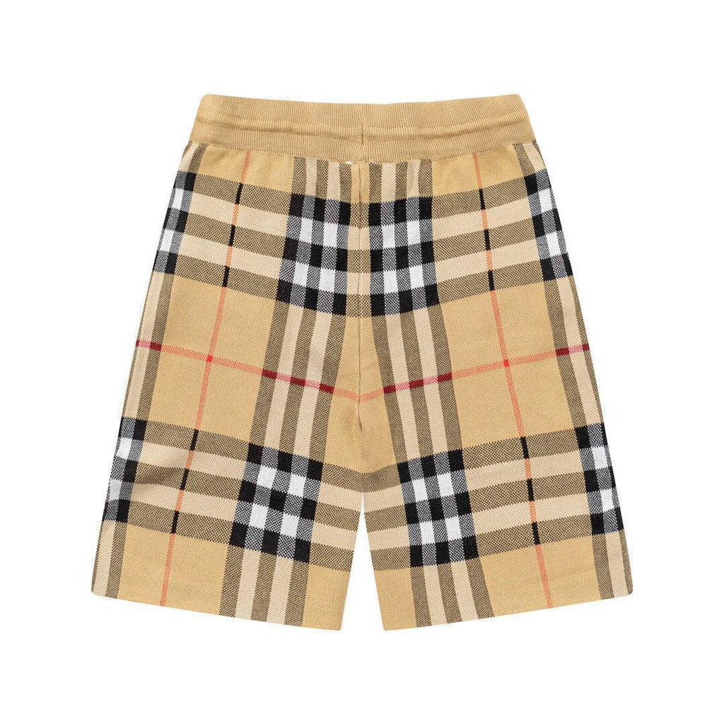Burberry Men's Striped Cotton Knit Basketball Shorts 'Beige'