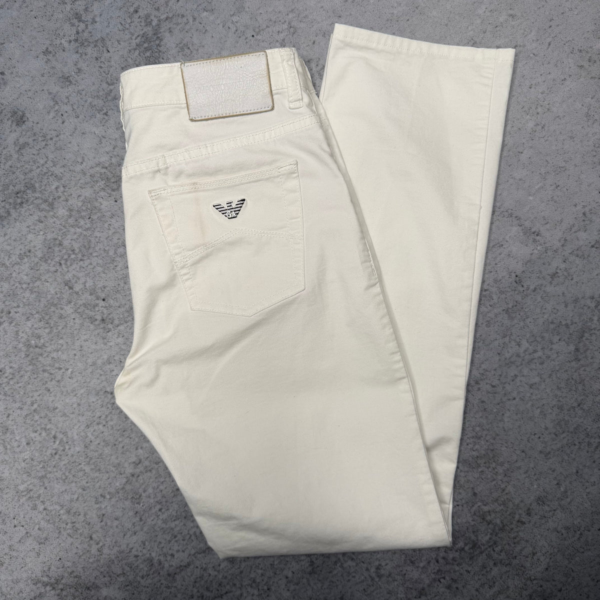 Emporio Armani Women's Cotton Chino Pants white (27 fits XS)