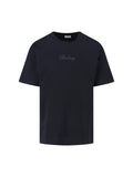 "Check" Logo T-Shirt, In Black Cotton