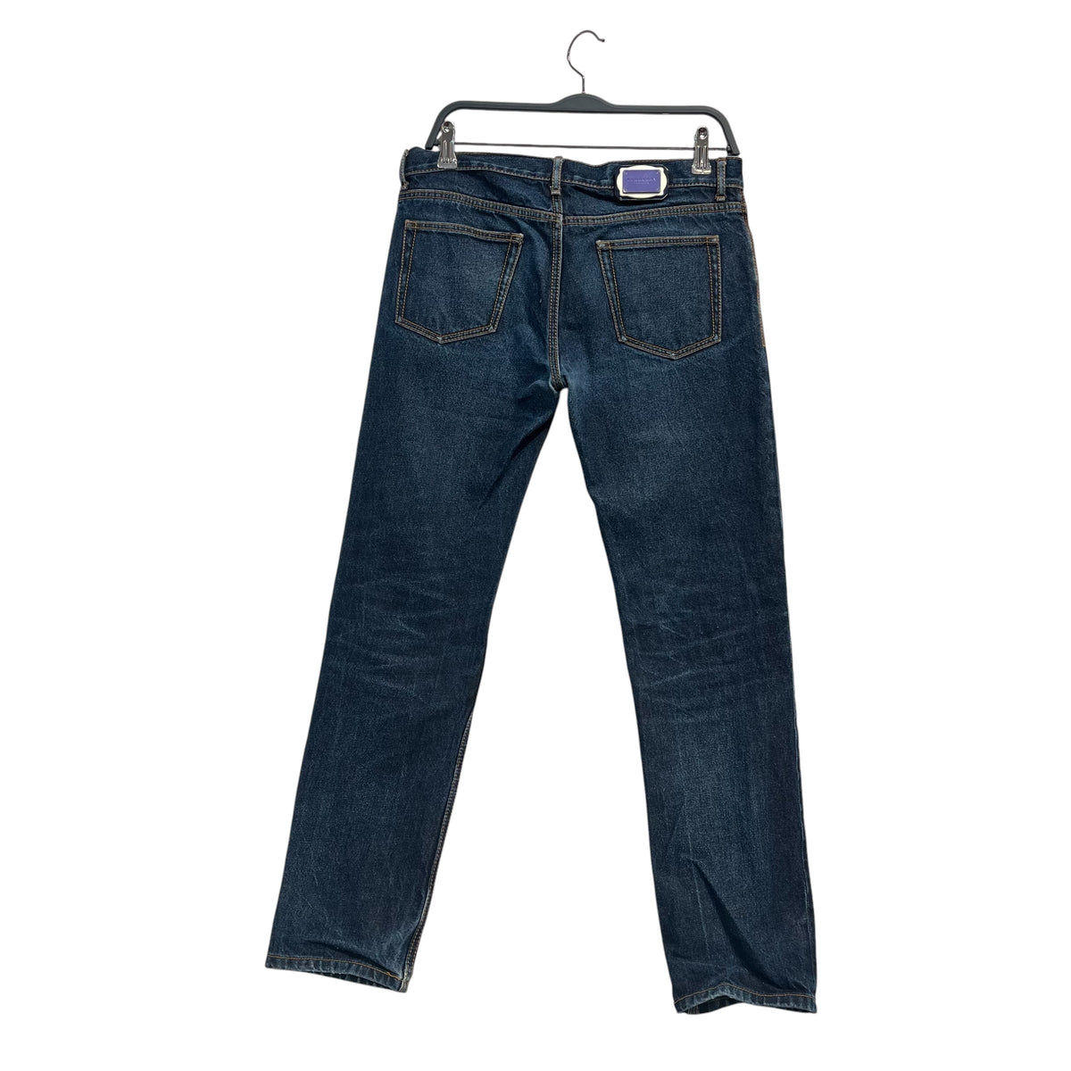 BURBERRY PRORSUM COLLECTION/Pants/32/Cotton/NVY/Button Fly/5 PKT RAW DENIM