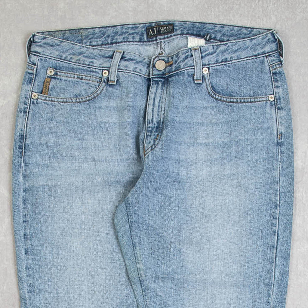 WOMEN'S VINTAGE 2000S ARMANI STRAIGHT LEG FADER JEANS - W32 X L30