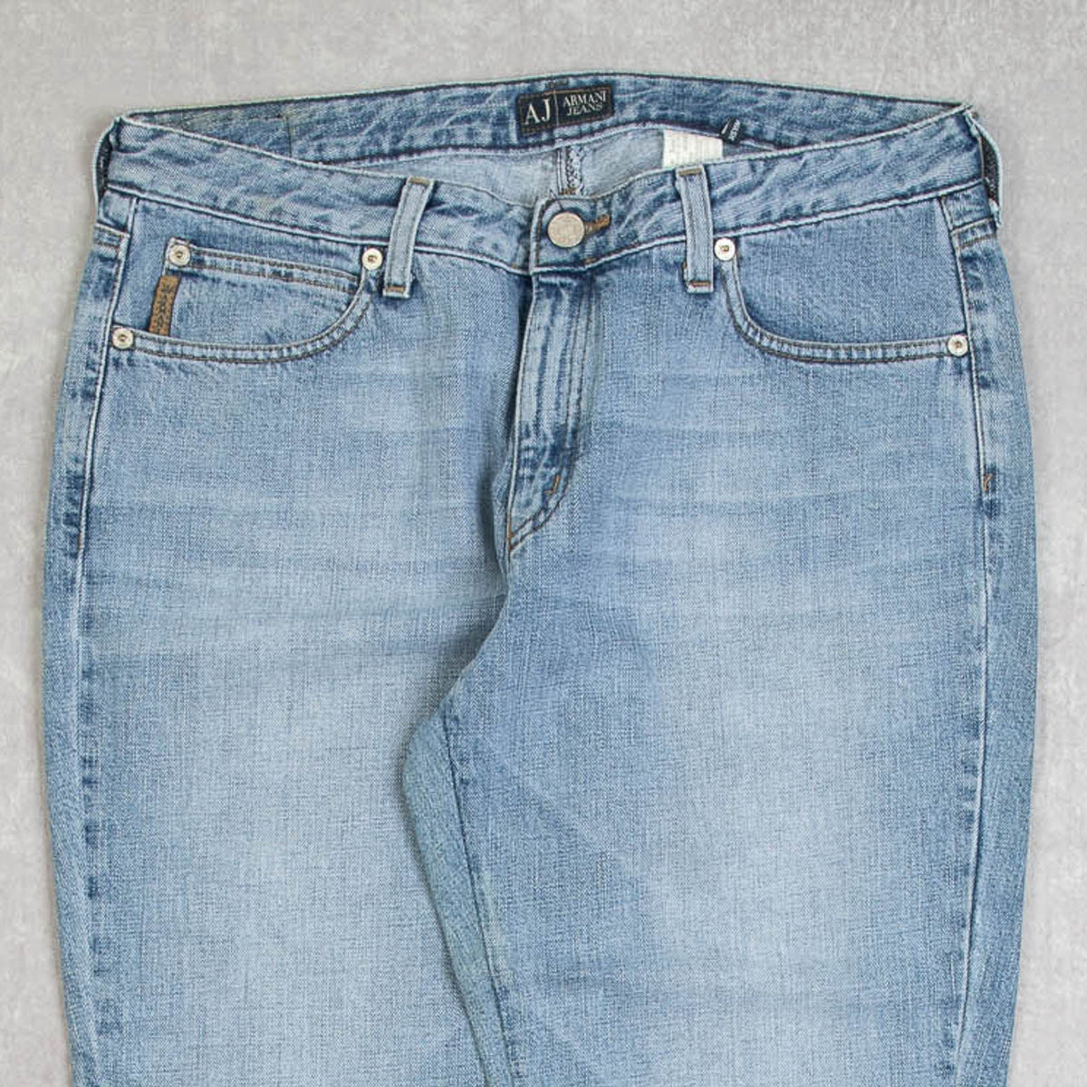 WOMEN'S VINTAGE 2000S ARMANI STRAIGHT LEG FADER JEANS - W32 X L30