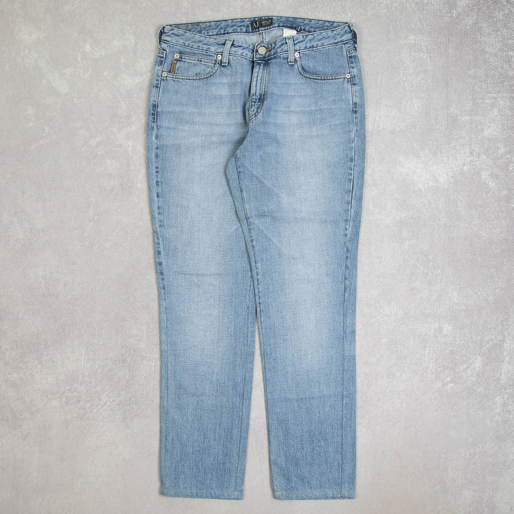 WOMEN'S VINTAGE 2000S ARMANI STRAIGHT LEG FADER JEANS - W32 X L30