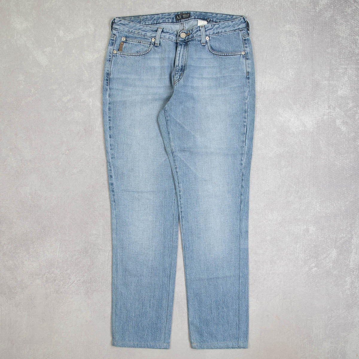 WOMEN'S VINTAGE 2000S ARMANI STRAIGHT LEG FADER JEANS - W32 X L30