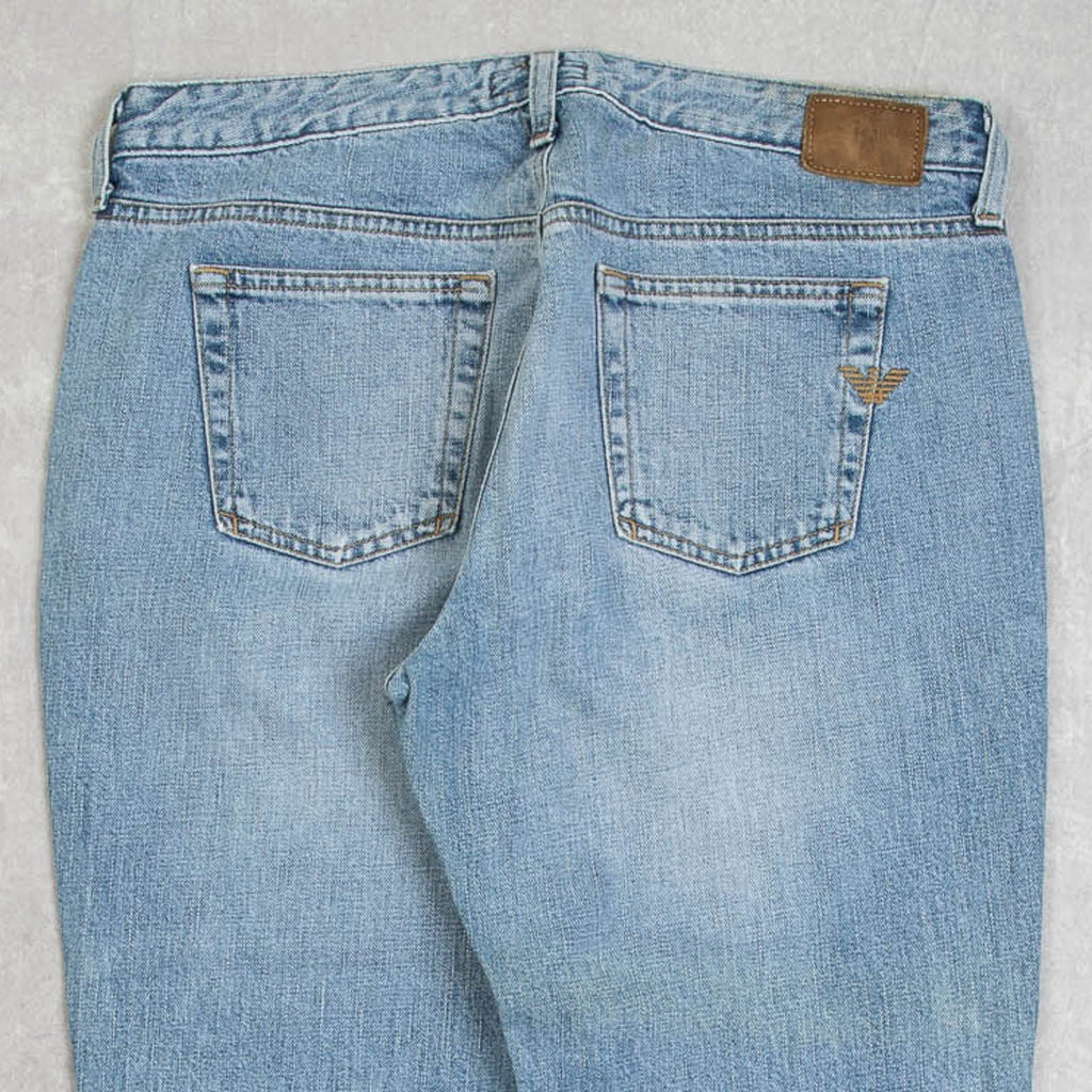 WOMEN'S VINTAGE 2000S ARMANI STRAIGHT LEG FADER JEANS - W32 X L30