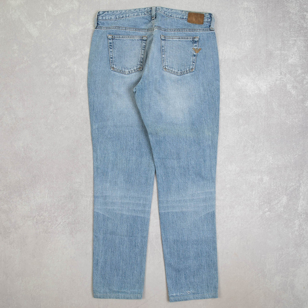 WOMEN'S VINTAGE 2000S ARMANI STRAIGHT LEG FADER JEANS - W32 X L30