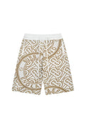 Burberry Men's Striped Cotton Knit Basketball Shorts 'Beige'
